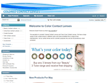 Tablet Screenshot of colouredcontacts.com.au